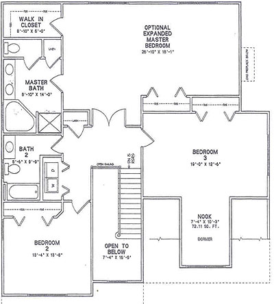 second floor plan